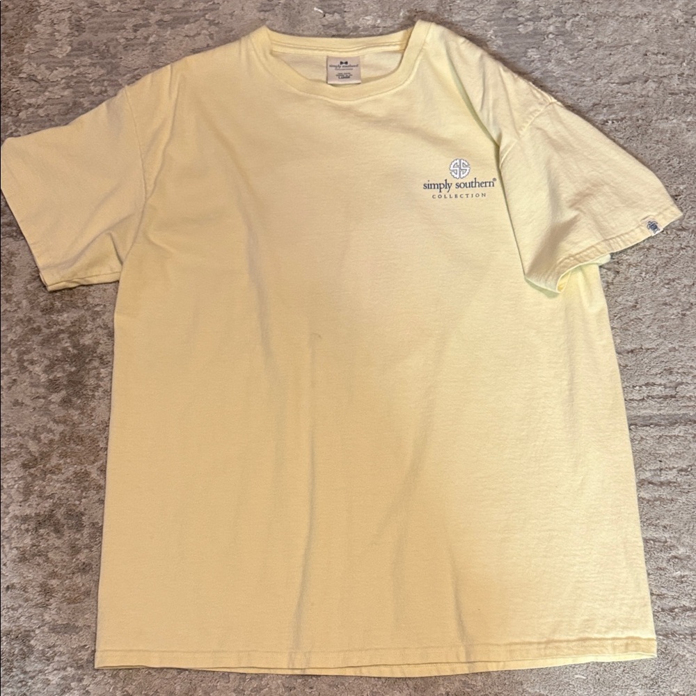Simply Southern Light Yellow Short Sleeve Tee